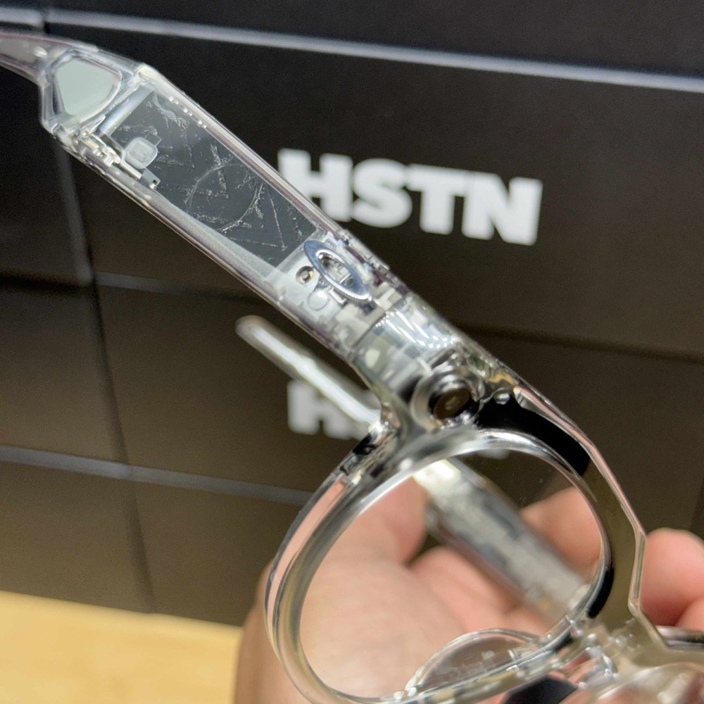 Oakley Meta Transparent Glasses with Black Details - Picture 2 of 8
